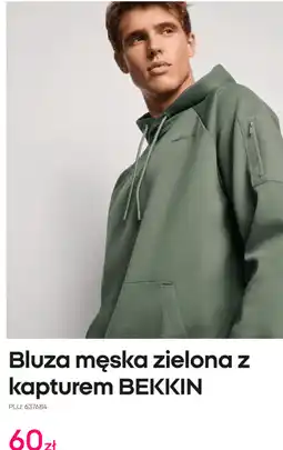 Pepco Bluza męska zielona z kapturem BEKKIN oferta