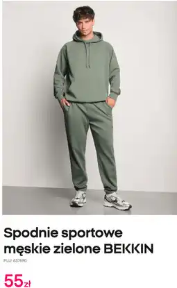 Pepco Spodnie sportowe męskie zielone BEKKIN oferta