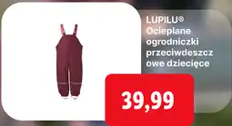 Lidl LUPILU Ocieplane ogrodniczki przeciwdeszczowe dziecięce oferta