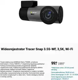 Biedronka Wideorejestrator Tracer Snap 3.5S-WF, 3,5K, Wi-Fi oferta