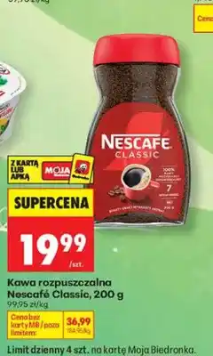 Biedronka Kawa rozpuszczalna Nescafé Classic oferta