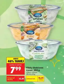Biedronka Filety śledziowe Lisner w lekkim sosie jogurtowo-koperkowym z ogórkiem oferta