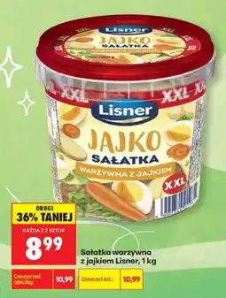 Biedronka Sałatka warzywna z jajkiem Lisner oferta