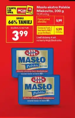 Biedronka Masło ekstra Polskie Mlekovita oferta