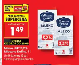 Biedronka Mleko UHT Mleczna Dolina 3,2% oferta