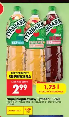 Biedronka Napój niegazowany Tymbark jabłko-wiśnia oferta
