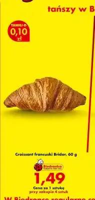 Biedronka Croissant francuski Bridor oferta