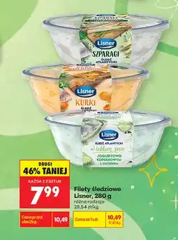 Biedronka Filety śledziowe ze szparagami Lisner oferta