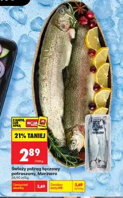 Biedronka Świeży pstrąg tęczowy patroszony Marinero oferta