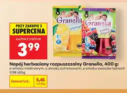 Biedronka Napój herbaciany rozpuszczalny Granella o smaku malinowym oferta
