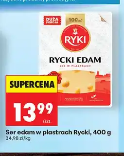 Biedronka Ser edam w plastrach Rycki oferta