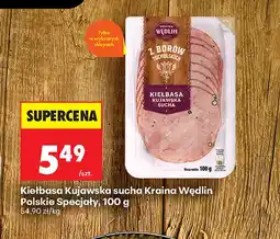 Biedronka Kiełbasa kujawska sucha Kraina Wędlin Polskie Specjały oferta