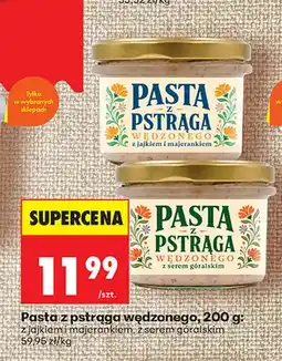 Biedronka Pasta z pstrąga wędzonego z jajkiem i majerankiem oferta