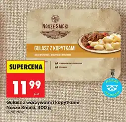 Biedronka Gulasz z warzywami i kopytkami Nasze Smaki oferta