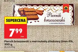 Biedronka Piernik brzozowski z marmoladą śliwkową Gran-Pik oferta