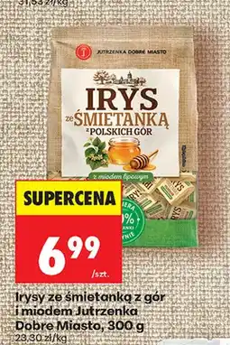 Biedronka Irysy ze śmietanką z gór i miodem Jutrzenka Dobre Miasto oferta