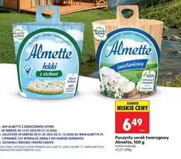 Biedronka Puszysty serek twarogowy Almette śmietankowy oferta