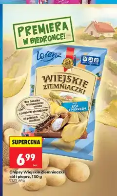 Biedronka Chipsy Wiejskie Ziemniaczki sól i pieprz Lorenz oferta