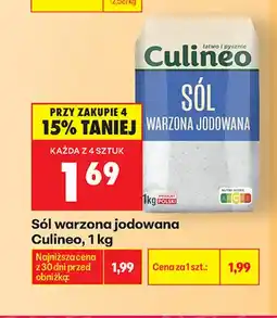 Biedronka Sól warzona jodowana Culineo oferta