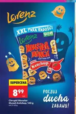Biedronka Chrupki Monster Munch Ketchup Lorenz oferta