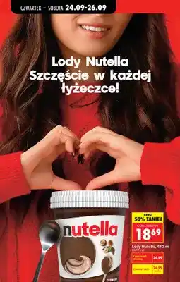 Biedronka Lody Nutella oferta