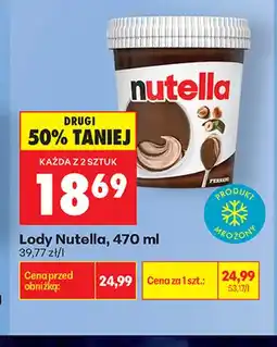 Biedronka Lody Nutella oferta