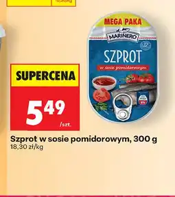 Biedronka Szprot w sosie pomidorowym Marinero oferta