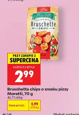 Biedronka Bruschette chips o smaku pizzy Maretti oferta