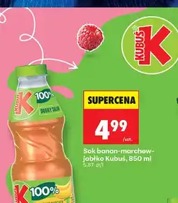 Biedronka Sok banan-marchew-jabłko Kubuś oferta