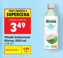 Biedronka Woda kokosowa Riviva oferta