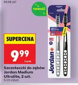 Biedronka Szczoteczki do zębów Jordan Medium Ultralite 2-pak oferta