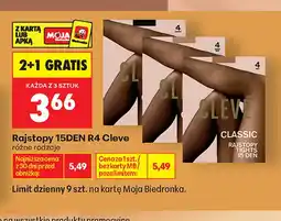 Biedronka Rajstopy 15DEN R4 Cleve oferta