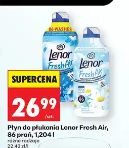 Biedronka Płyn do płukania Lenor Fresh Air 86 prań oferta