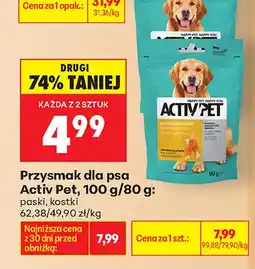 Biedronka Przysmak dla psa Activ Pet paski oferta