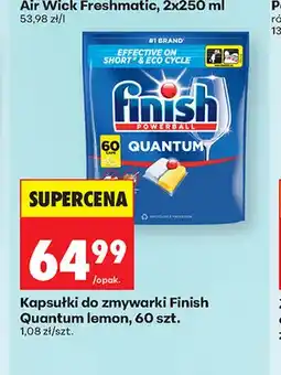 Biedronka Kapsułki do zmywarki Finish Quantum Lemon oferta
