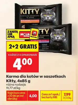 Biedronka Karma dla kotów w saszetkach Kitty 4-pak oferta