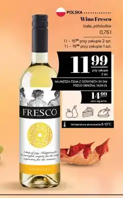 Wino białe Fresco półsłodkie