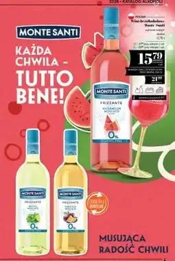 Polomarket Wino bezalkoholowe Monte Santi słodkie Frizzante Maracuja Moscato oferta