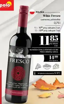 Polomarket Wino czerwone Fresco półsłodkie oferta