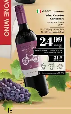 Polomarket Wino czerwone ConoSur Carmenere wytrawne oferta