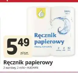 Marketvita Ręcznik papierowy Auchan 2-pak oferta