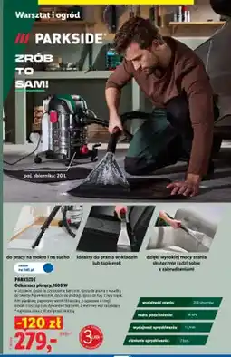 Lidl Odkurzacz piorący Parkside 1600W oferta