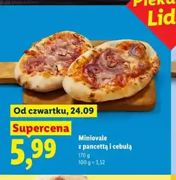 Lidl Miniovale z pancettą i cebulą Piekarnia Lidla oferta