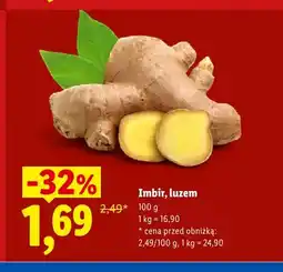 Lidl Imbir luzem oferta