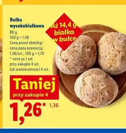 Lidl Bułka wysokobiałkowa oferta