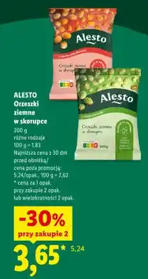 Lidl Orzeszki ziemne w skorupce o smaku paprykowym Alesto oferta