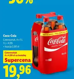 Lidl Napój gazowany Coca-Cola Original Taste 4-pak oferta