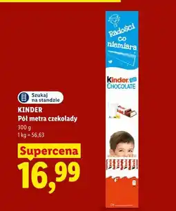 Lidl Czekoladki Kinder Chocolate Pół metra czekolady oferta