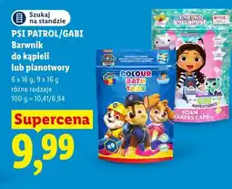 Lidl Barwnik do kąpieli Psi Patrol Colour Bath Tabs 9-pak oferta