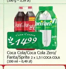 Cezar Delikatesy Napój gazowany Coca-Cola Zero 2-pak oferta
